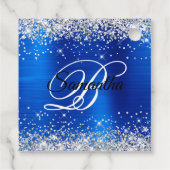 キラキラ王室のブルネーム50誕生日ありがとう フェイバータグ (裏面)