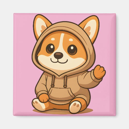 キラキラ目コルギマグネット | かわいいキッチンデコ マグネット (正面)