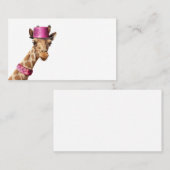 キラキラ色のピンクの帽子 プレイスカード (正面/裏面)