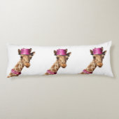 キラキラ色のピンクの帽子 ボディピロー (裏面)