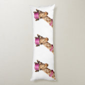 キラキラ色のピンクの帽子 ボディピロー (裏面 (縦))