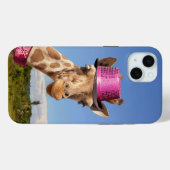 キラキラ色のピンクの帽子 Case-Mate iPhoneケース (裏面 (横))