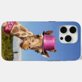 キラキラ色のピンクの帽子 Case-Mate iPhoneケース (裏面 (横))