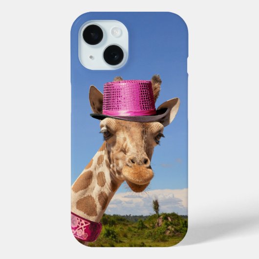 キラキラ色のピンクの帽子 Case-Mate iPhoneケース (裏面)