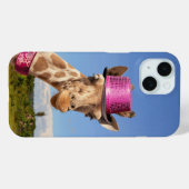 キラキラ色のピンクの帽子 Case-Mate iPhoneケース (裏面 (横))