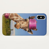 キラキラ色のピンクの帽子 Case-Mate iPhoneケース (裏面(横))