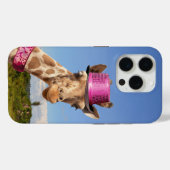 キラキラ色のピンクの帽子 Case-Mate iPhoneケース (裏面 (横))