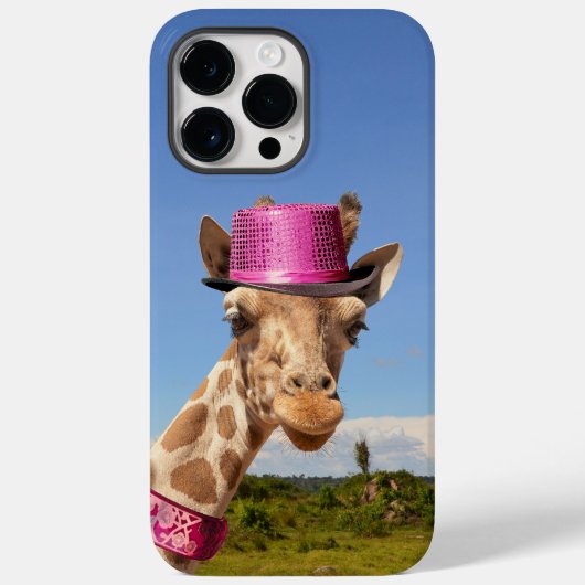 キラキラ色のピンクの帽子 Case-Mate iPhoneケース (裏面)