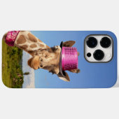 キラキラ色のピンクの帽子 Case-Mate iPhoneケース (裏面 (横))
