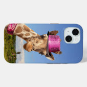 キラキラ色のピンクの帽子 Case-Mate iPhoneケース (裏面 (横))