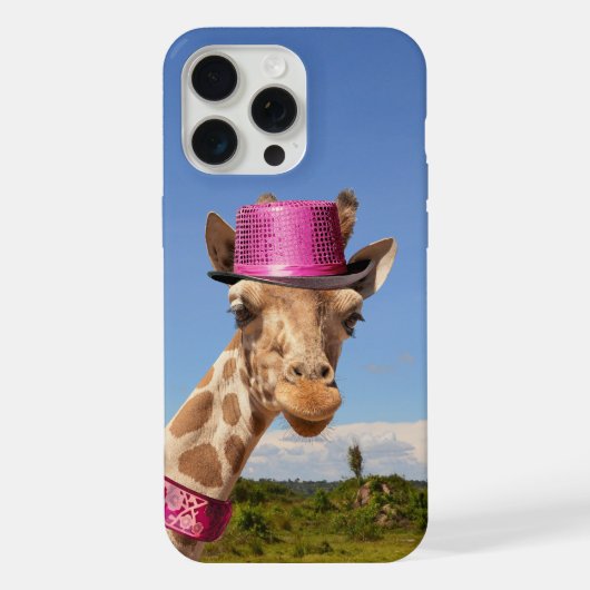 キラキラ色のピンクの帽子 iPhoneケース (裏面)