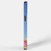 キラキラ色のピンクの帽子 iPhoneケース (右側面)