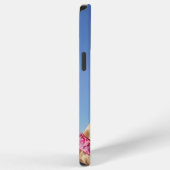 キラキラ色のピンクの帽子 iPhoneケース (右側面)