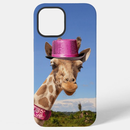 キラキラ色のピンクの帽子 iPhoneケース (裏面)