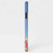 キラキラ色のピンクの帽子 iPhoneケース (右側)