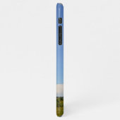 キラキラ色のピンクの帽子 iPhoneケース (左側)