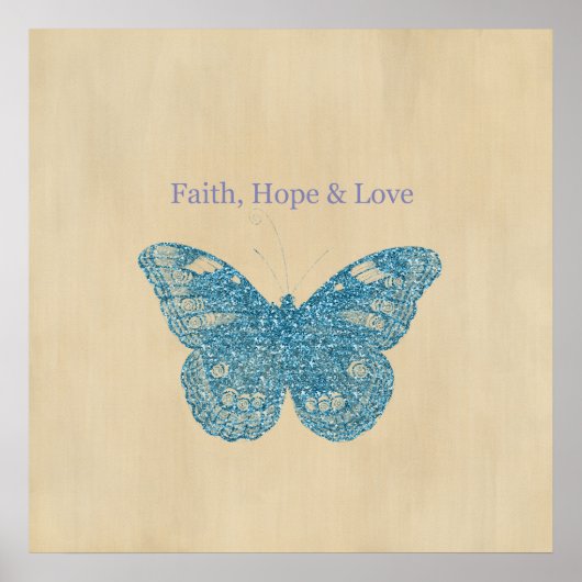 キラキラ色の蝶 ポスター (正面)