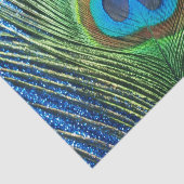 キラキラ色の青い孔雀 薄葉紙 (詳細)