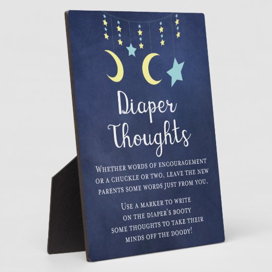 キラキラ赤ちゃんシャワーゲームプラーク フォトプラーク (側面)