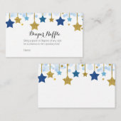 キラキラ赤ちゃんシャワー – おむつラッフルカード エンクロージャーカード (正面/裏面)