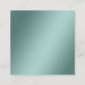 キラキラ転がス金ゴールドのピンウィスクシェフベーカリー スクエア名刺 (裏面)