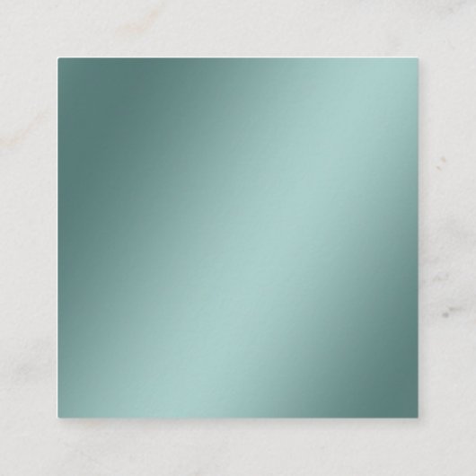 キラキラ転がス金ゴールドのピンウィスクシェフベーカリー スクエア名刺 (裏面)