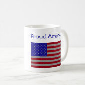 キラキラ輝くアメリカ国旗 コーヒーマグカップ (正面右)