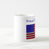 キラキラ輝くアメリカ国旗 コーヒーマグカップ (中央)