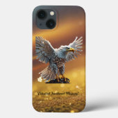 キラキラ輝くイーグルのグランドポーズ Case-Mate iPhoneケース (裏面)