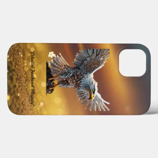 キラキラ輝くイーグルのグランドポーズ Case-Mate iPhoneケース (裏面 (横))