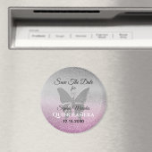 キラキラ輝くキンセアニエラの招待状（Save The Date） マグネット (インサイチュ (食洗機))