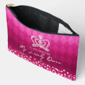 キラキラ輝くクラウンレッドアクセサリーポーチ アクセサリーポーチ (見開き)