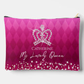 キラキラ輝くクラウンレッドアクセサリーポーチ アクセサリーポーチ (裏面)