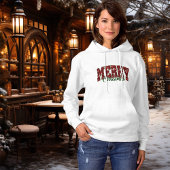 キラキラ輝くクリスマスのフード付き汗シャツ パーカ