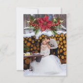 キラキラ輝くクリスマスサンキューカード サンキューカード (正面)