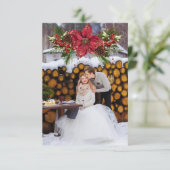 キラキラ輝くクリスマスサンキューカード サンキューカード (スタンド正面)