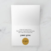 キラキラ輝くクリスマスツリーに金箔 カード (内部)