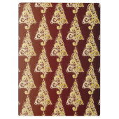 キラキラ輝くクリスマスツリー クリップボード (裏面)