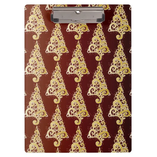 キラキラ輝くクリスマスツリー クリップボード (正面)