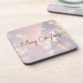 キラキラ輝くクリスマスツリー コースター (左側)