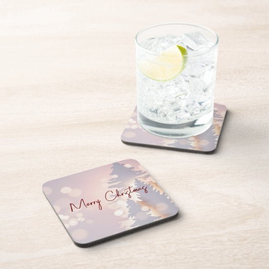 キラキラ輝くクリスマスツリー コースター (右側)