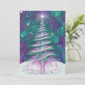キラキラ輝くクリスマスツリー シーズンカード (スタンド正面)