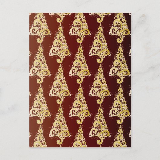 キラキラ輝くクリスマスツリー シーズンポストカード (正面)