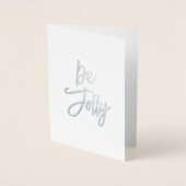 キラキラ輝くクリスマスボールフォイルカード 箔カード (正面)