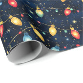 キラキラ輝くクリスマスライトデザイン ラッピングペーパー (ロールコーナー)