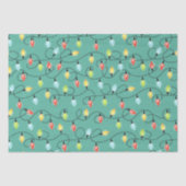 キラキラ輝くクリスマスライトホリデーパターン 薄葉紙 (正面)