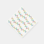 キラキラ輝くクリスマスライト スタンダードカクテルナプキン (角)