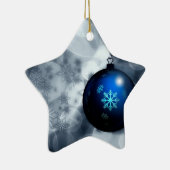 キラキラ輝くクリスマス セラミックオーナメント (右)