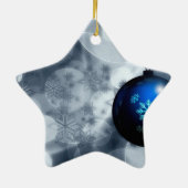 キラキラ輝くクリスマス セラミックオーナメント (裏面)