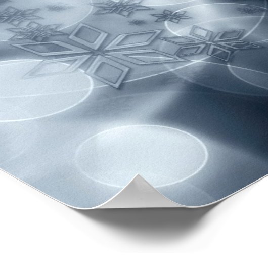 キラキラ輝くクリスマス ポスター (角)